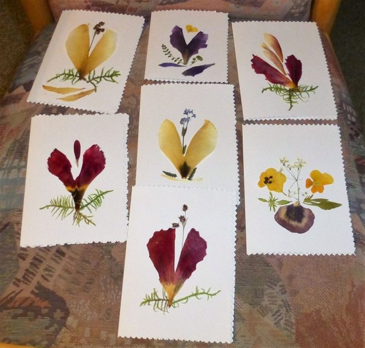 Blumenkarten gestalten